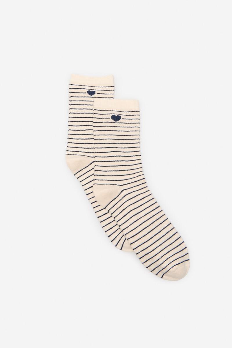 women'secret Calcetín largo marinero corazón