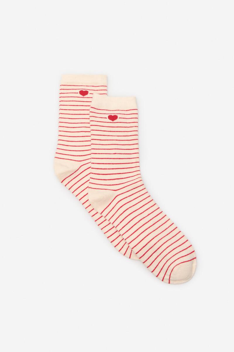 women'secret Calcetín largo marinero corazón