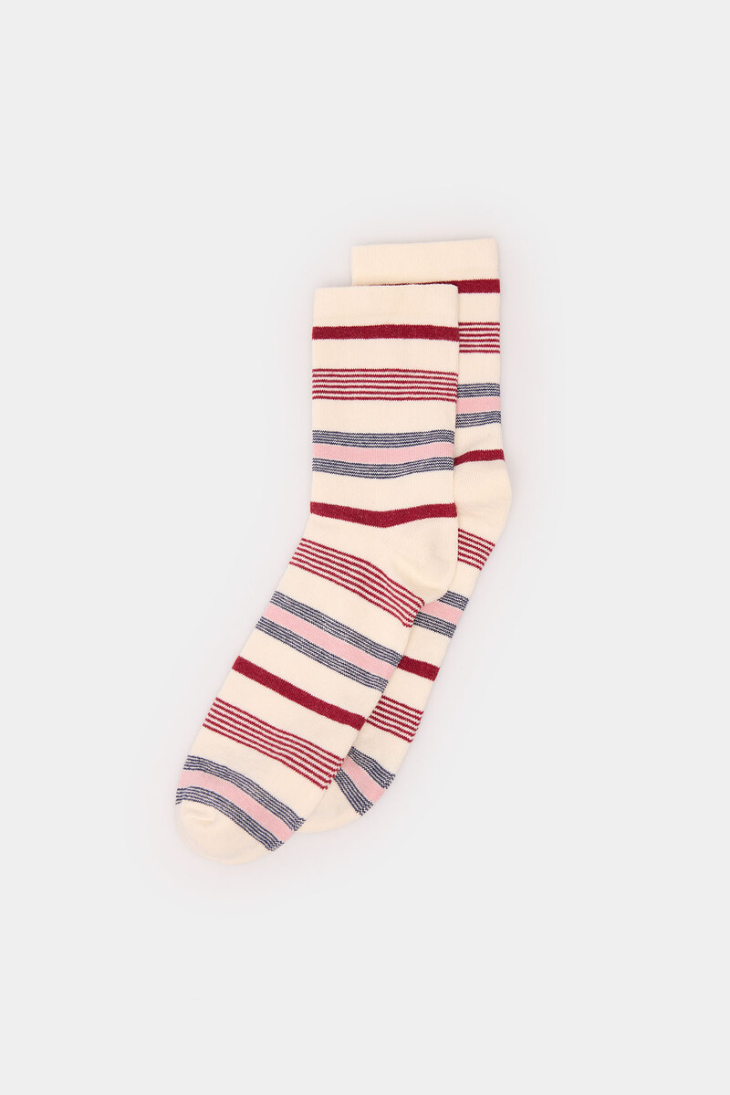 women'secret Calcetín largo rayas