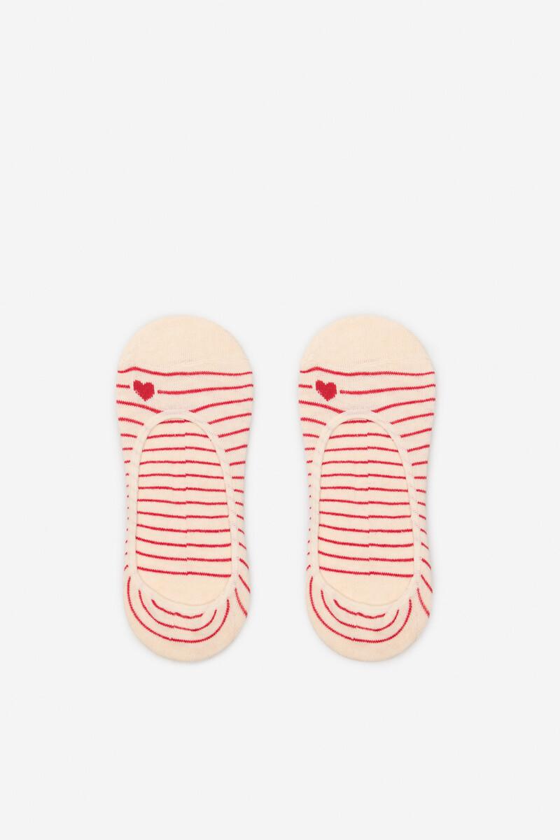 women'secret Calcetín pinkie rayas