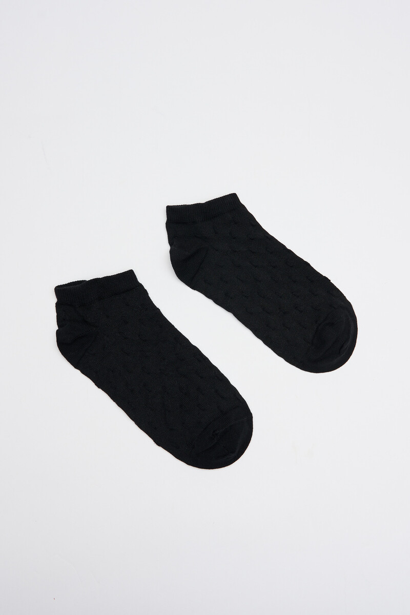 Women'secret Calcetines Cortos Algodón Negro