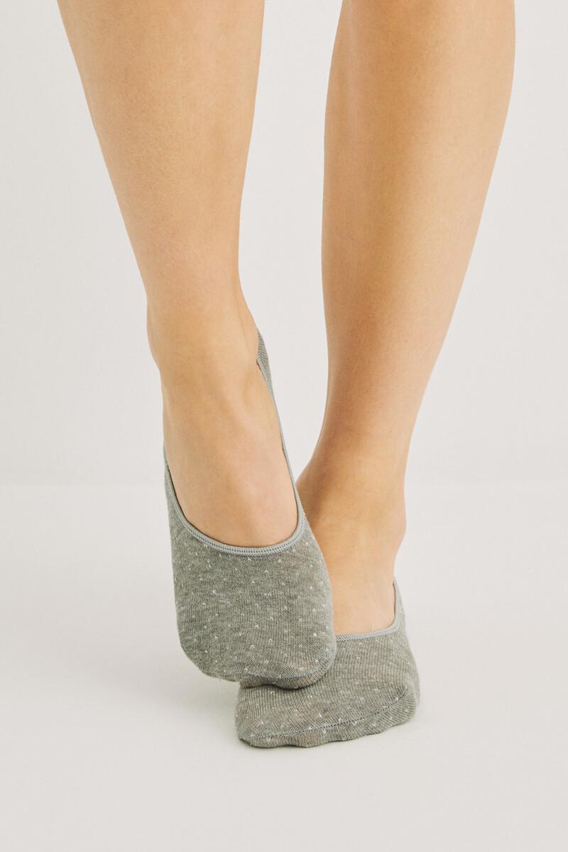 women'secret Calcetines invisibles algodón gris