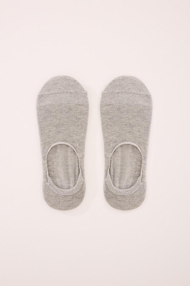 Women'secret Calcetines Invisibles Gris Lurex
