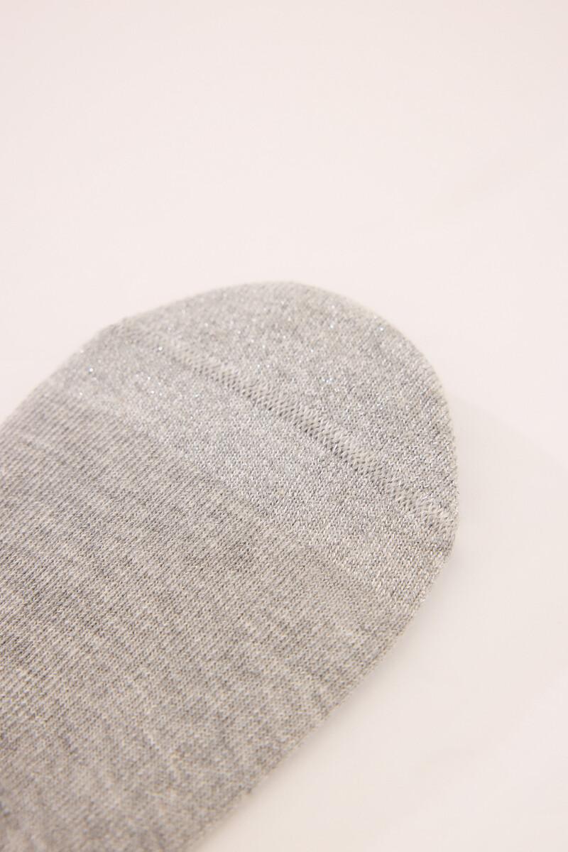 Women'secret Calcetines Invisibles Gris Lurex