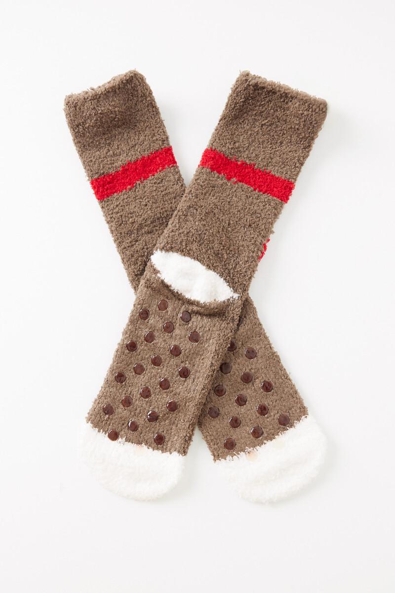 Women'secret Calcetines Pelo Oso Navideño