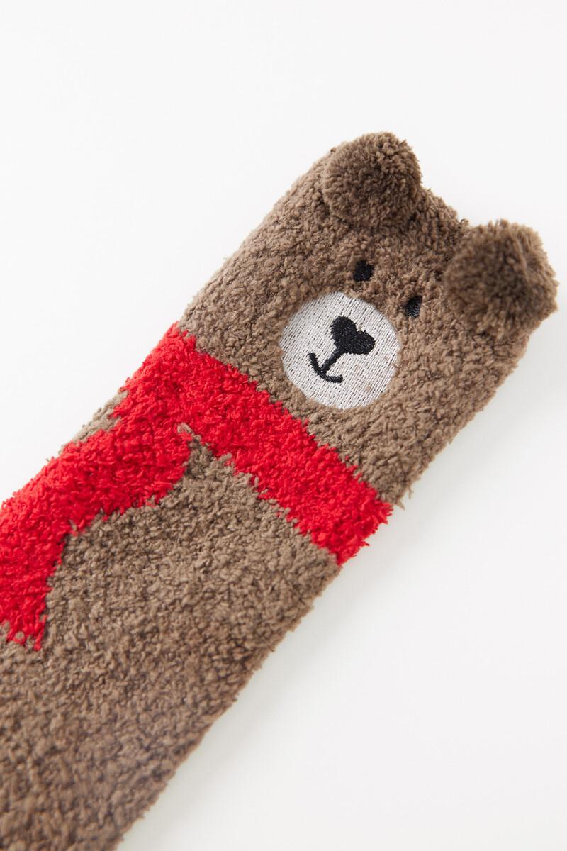 Women'secret Calcetines Pelo Oso Navideño