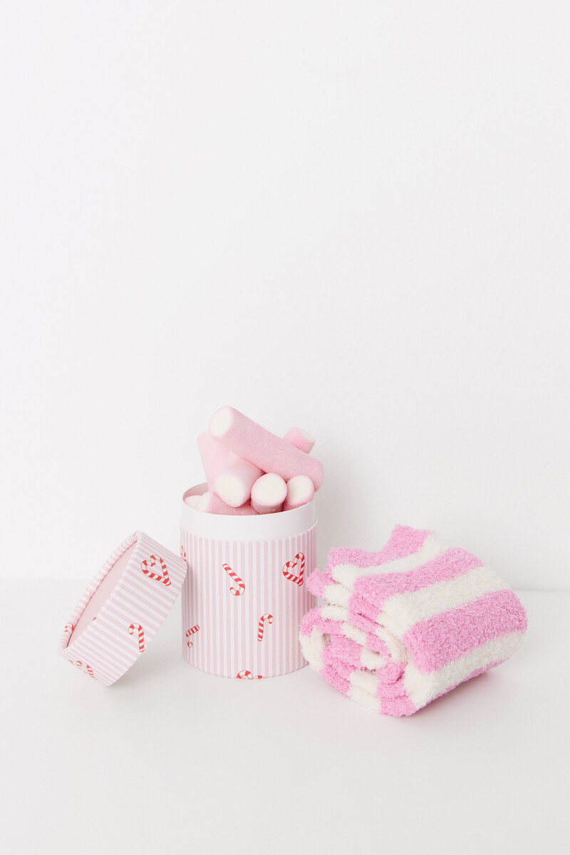 women'secret Calcetines tricot borreguito rayas