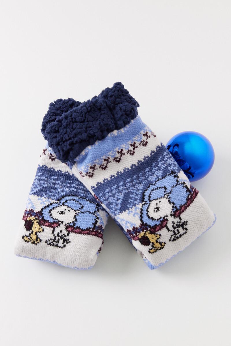 Women'secret Calcetines Tricot Borreguito Snoopy