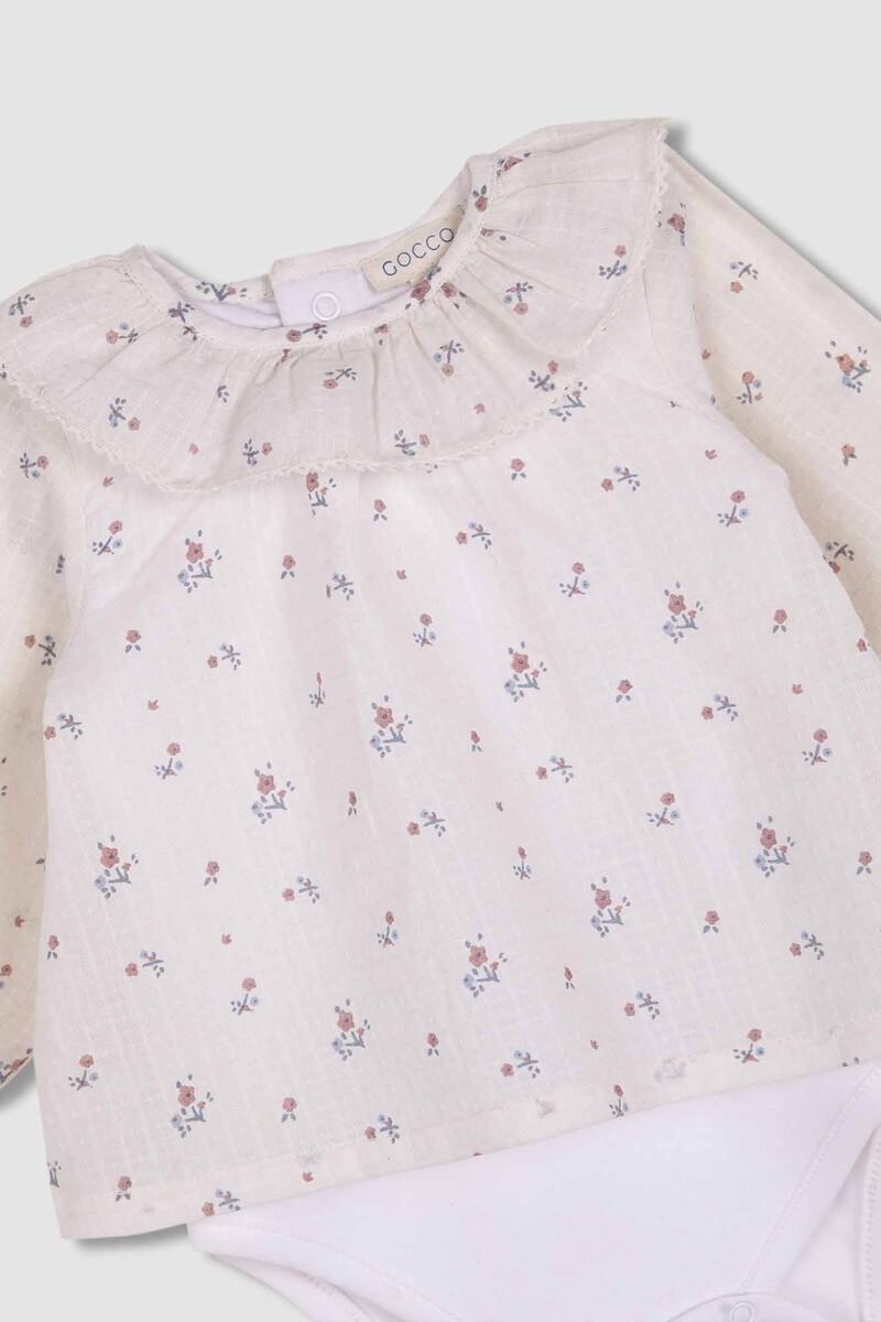 Women'secret Camisa Body Estampada Blanco