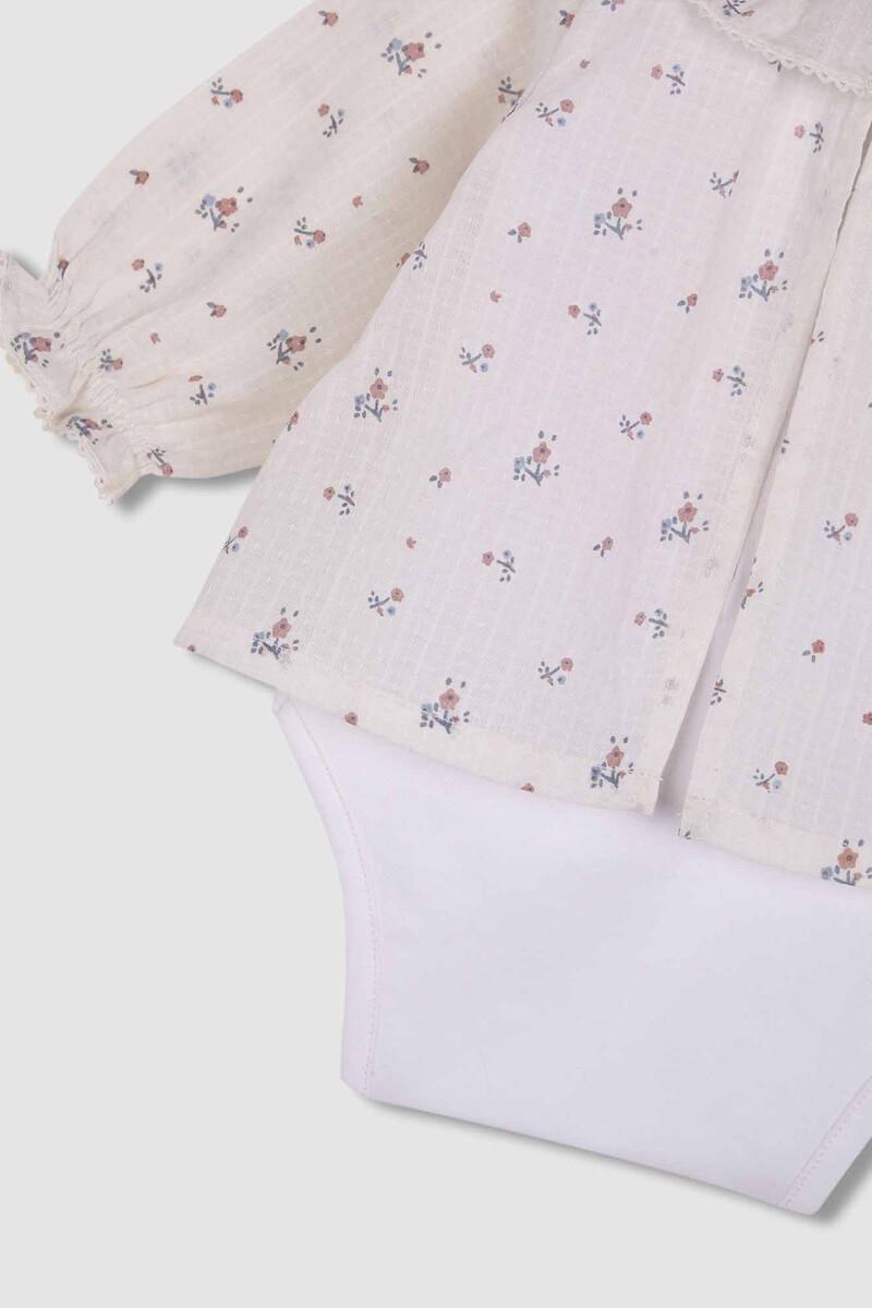 Women'secret Camisa Body Estampada Blanco