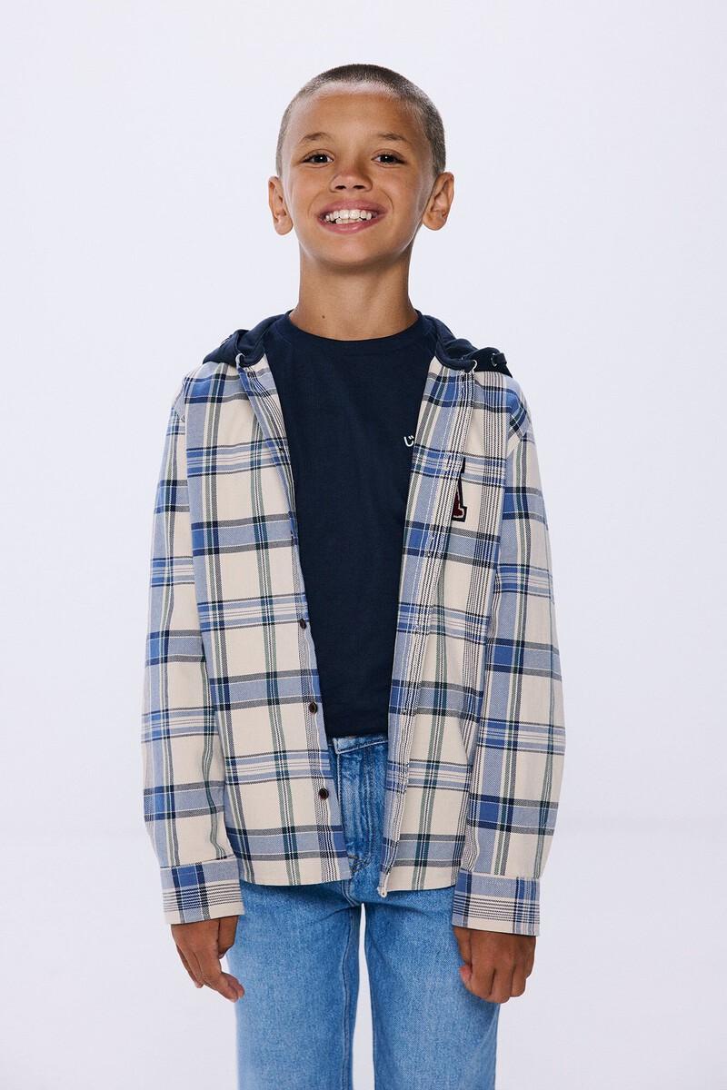 women'secret Camisa cuadros capucha niño