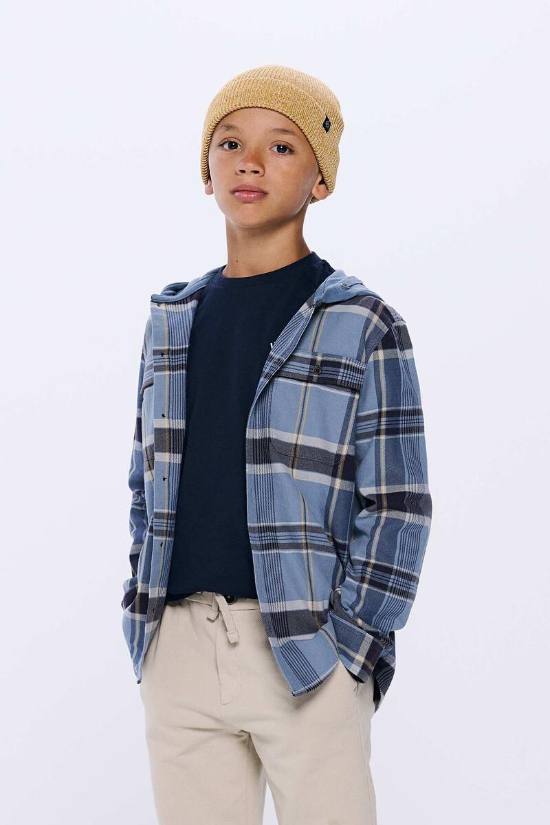 women'secret Camisa cuadros capucha niño