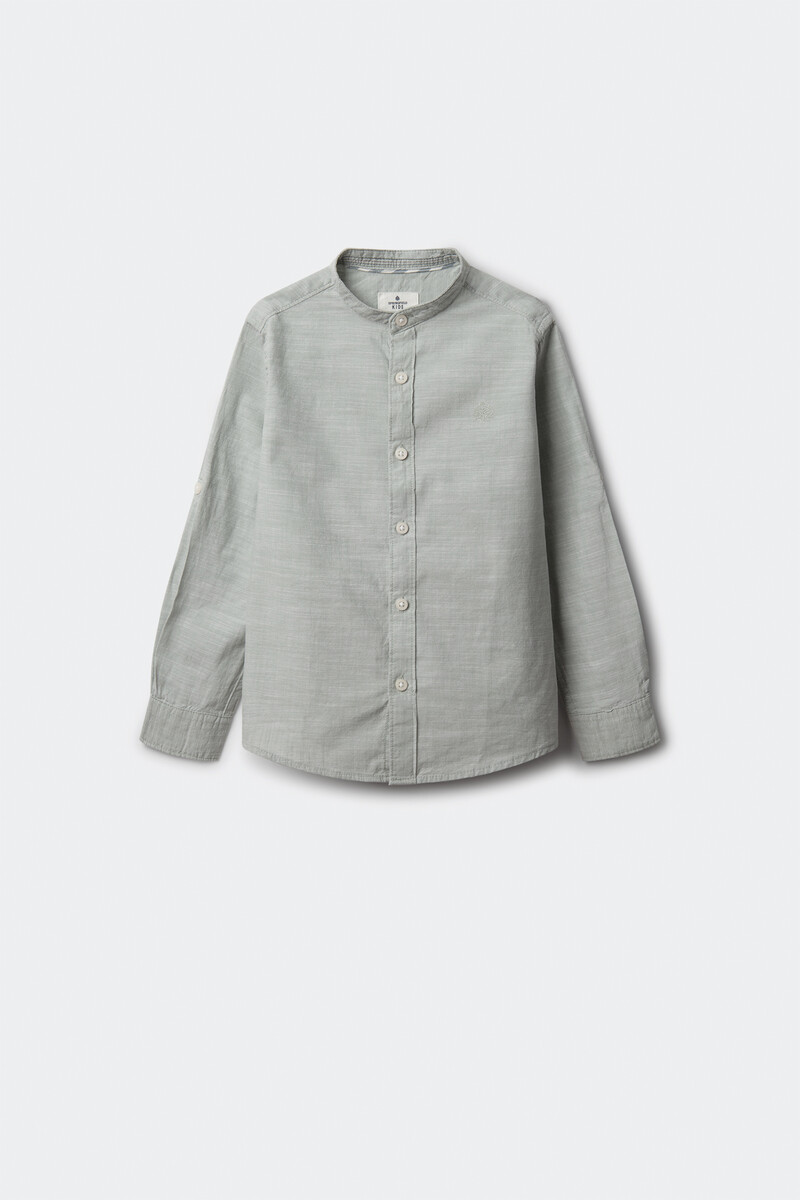 women'secret Camisa textura cuello mao niño