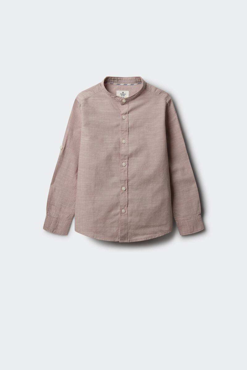 women'secret Camisa textura cuello mao niño