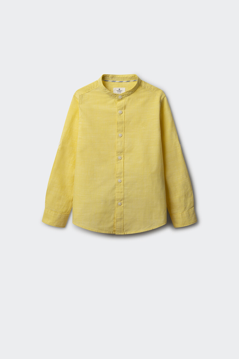 women'secret Camisa textura cuello mao niño