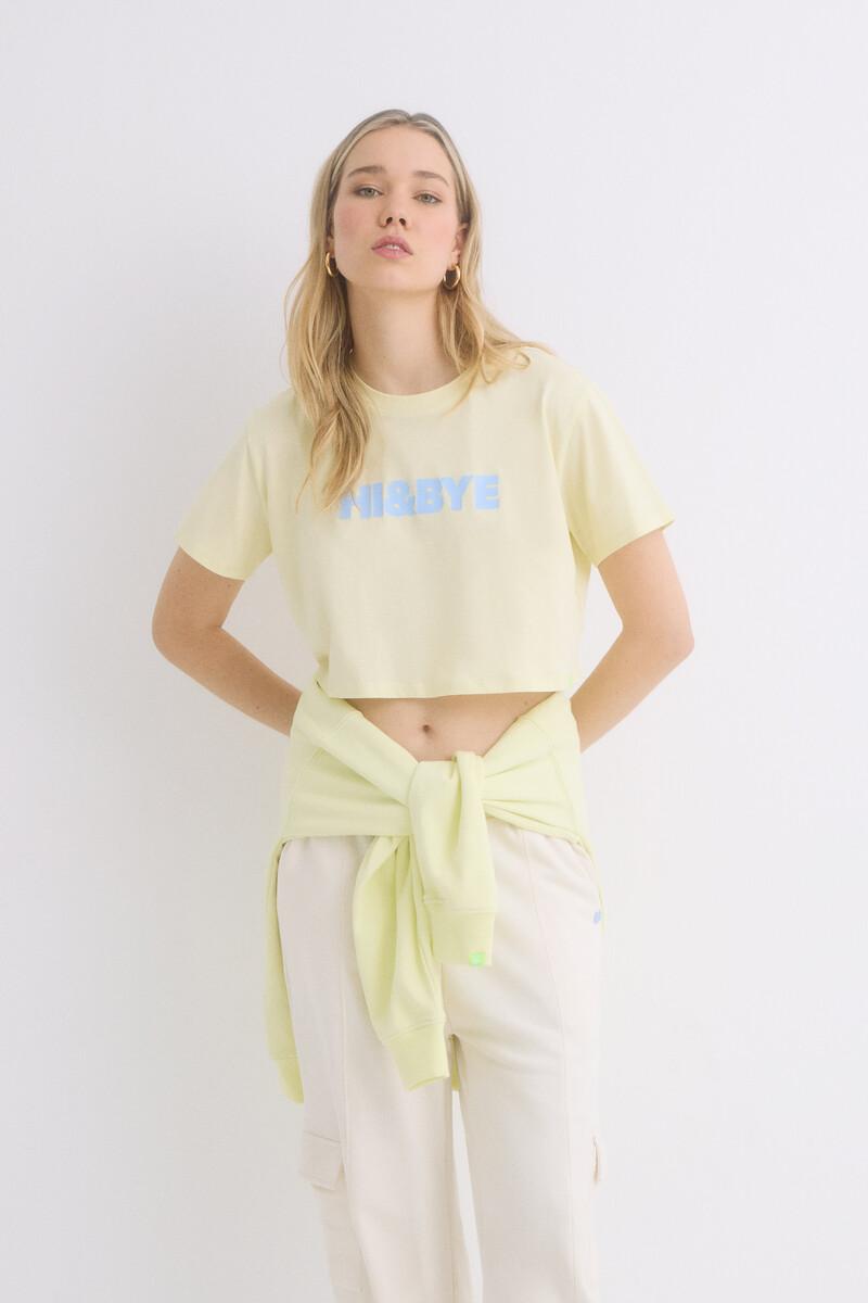 Women'secret Camiseta 100% Algodón Amarillo