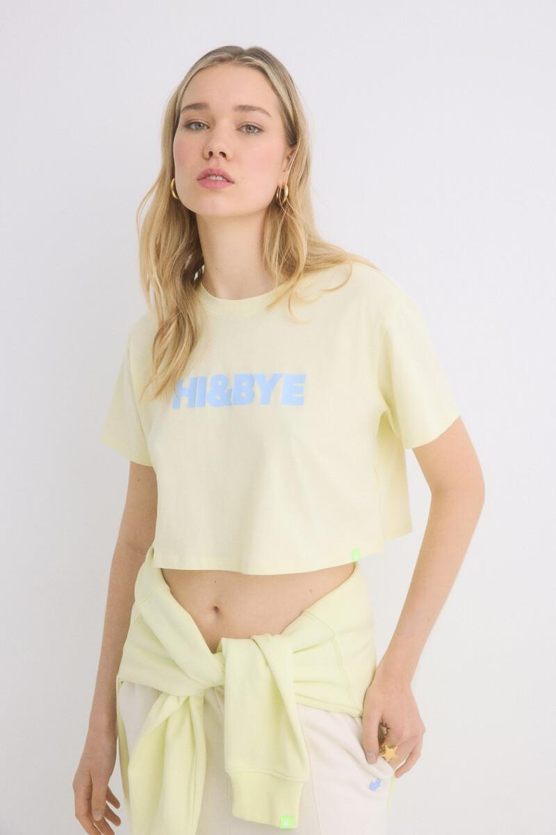 Women'secret Camiseta 100% Algodón Amarillo