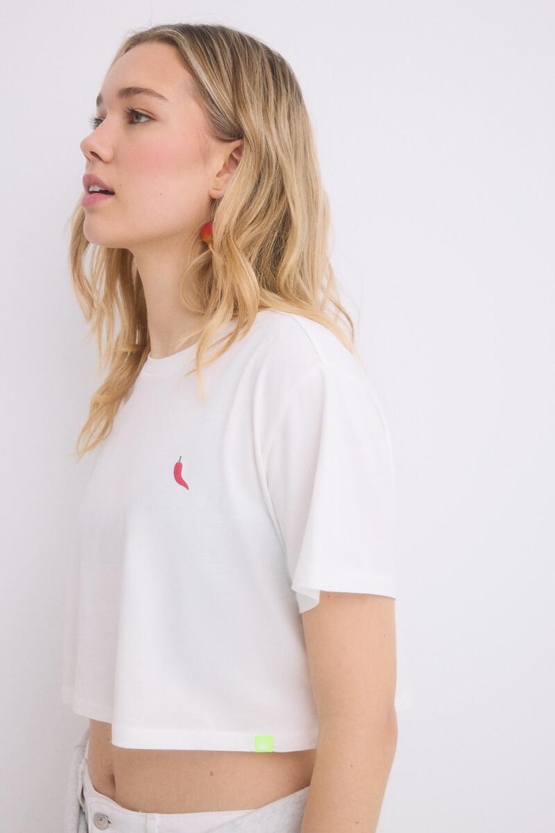 Women'secret Camiseta 100% Algodón Blanco