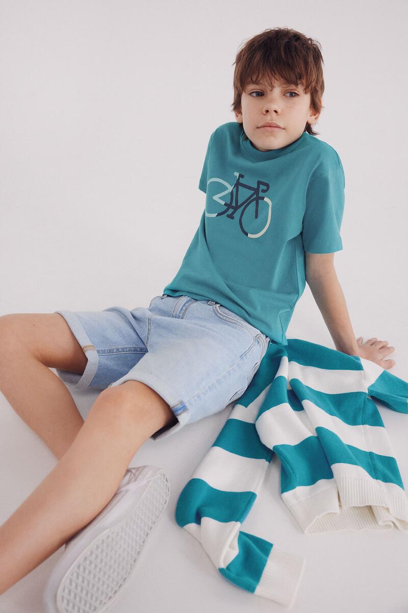 Women'secret Camiseta Bici Tricolor Niño