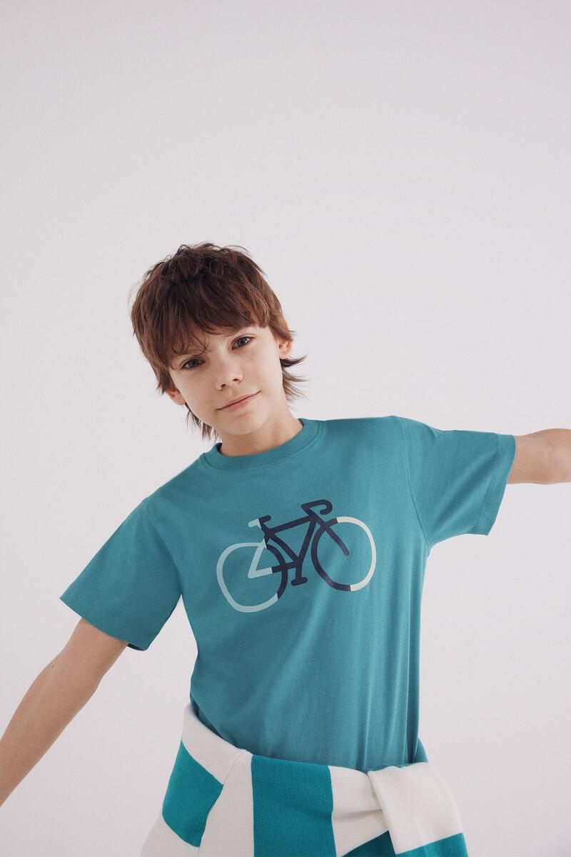 women'secret Camiseta bici tricolor niño