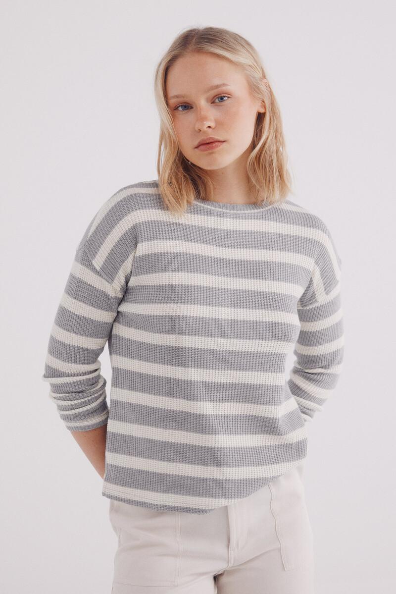 women'secret Camiseta estructura rayas