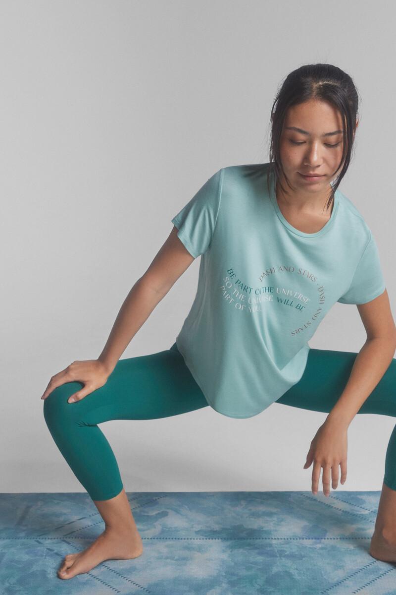 women'secret Camiseta fluida modal verde