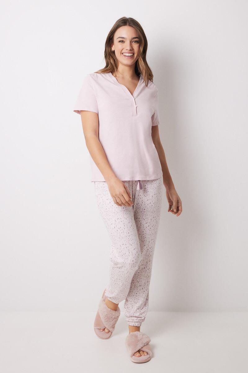 Women'secret Camiseta Manga Corta 100% Algodón Rosa