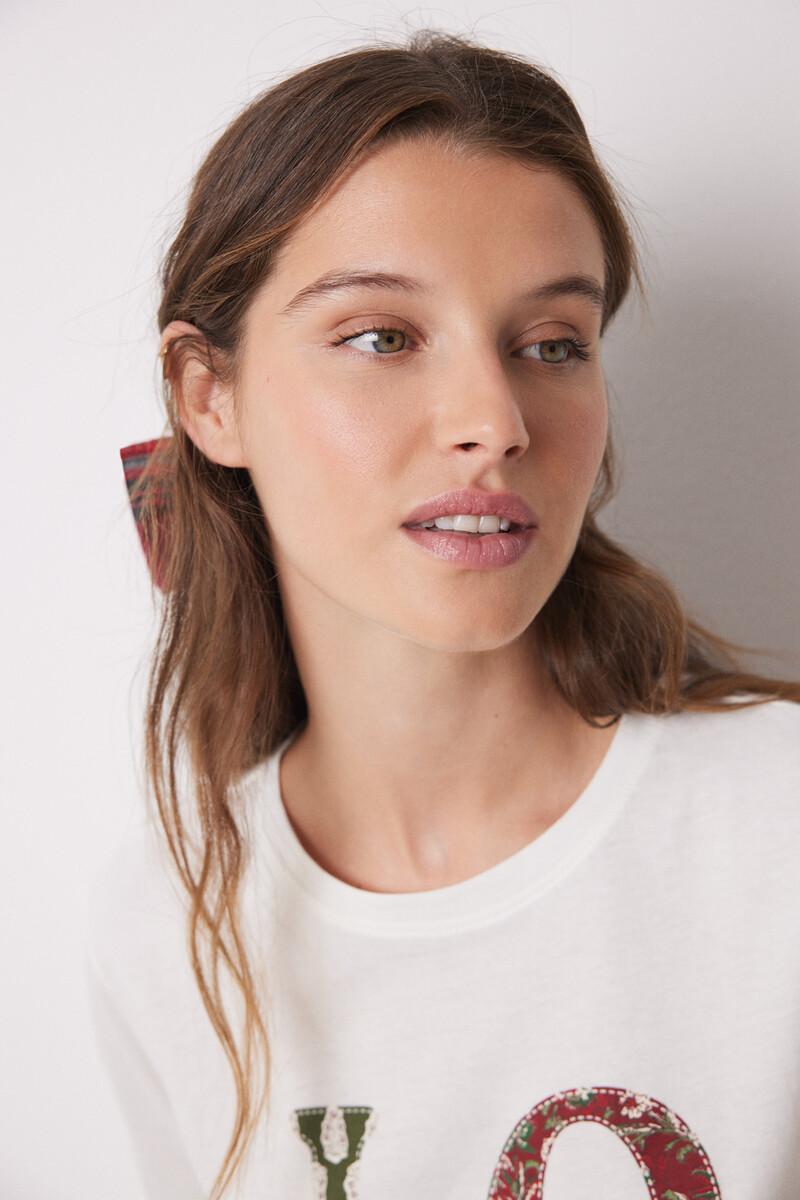 Women'secret Camiseta Manga Larga 100% Algodón LOVE