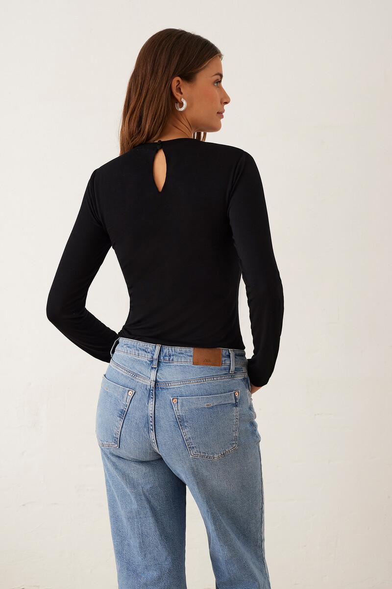 Women'secret Camiseta Manga Larga Modal Con Mesh