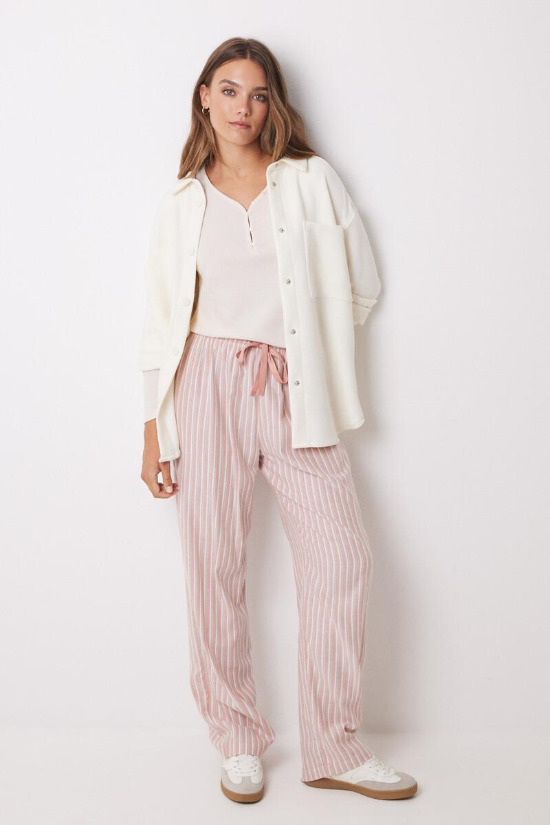 Women'secret Camiseta Panadera Manga Larga Marfil