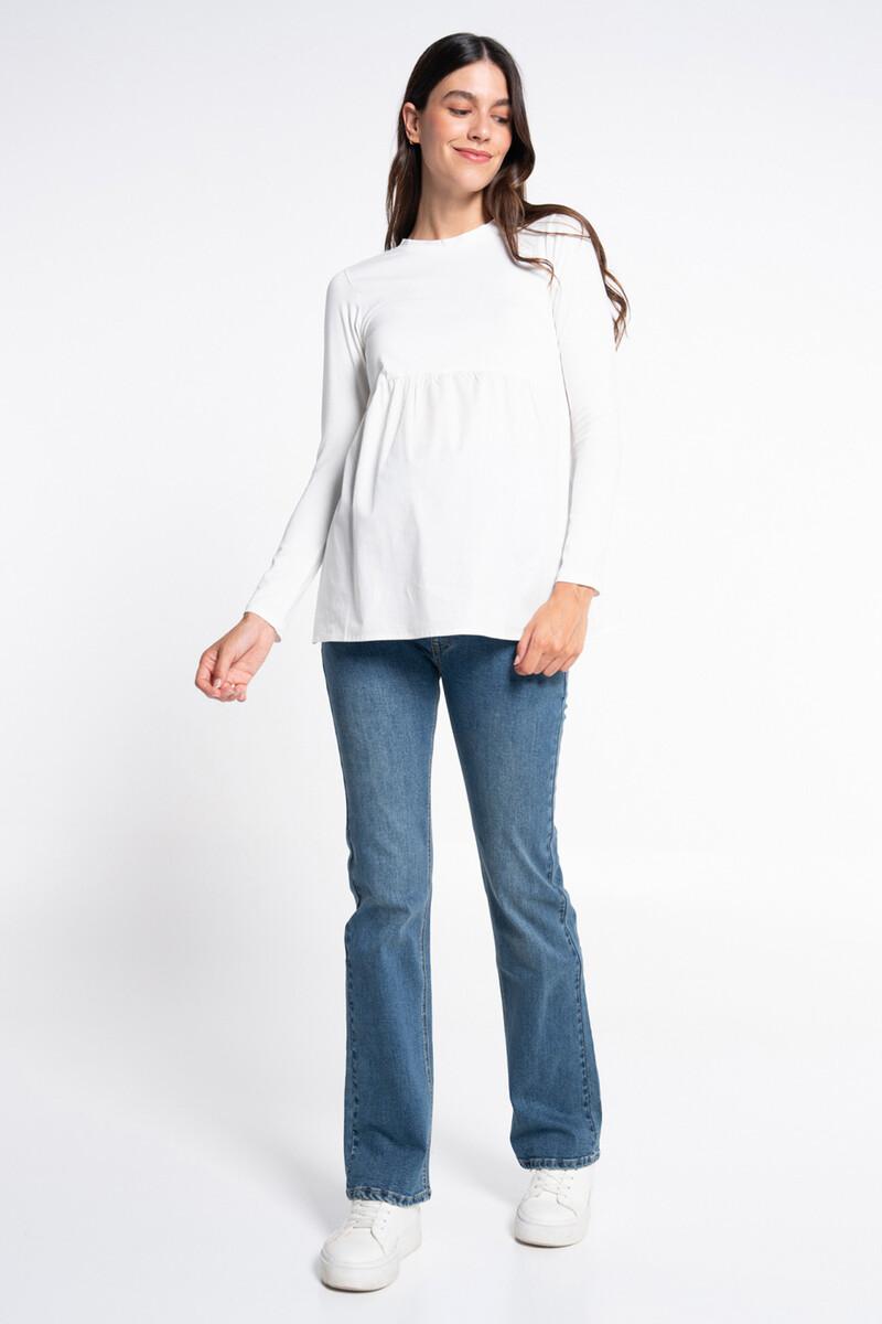 Women'secret Camiseta Premama Con Popelin En Bajo