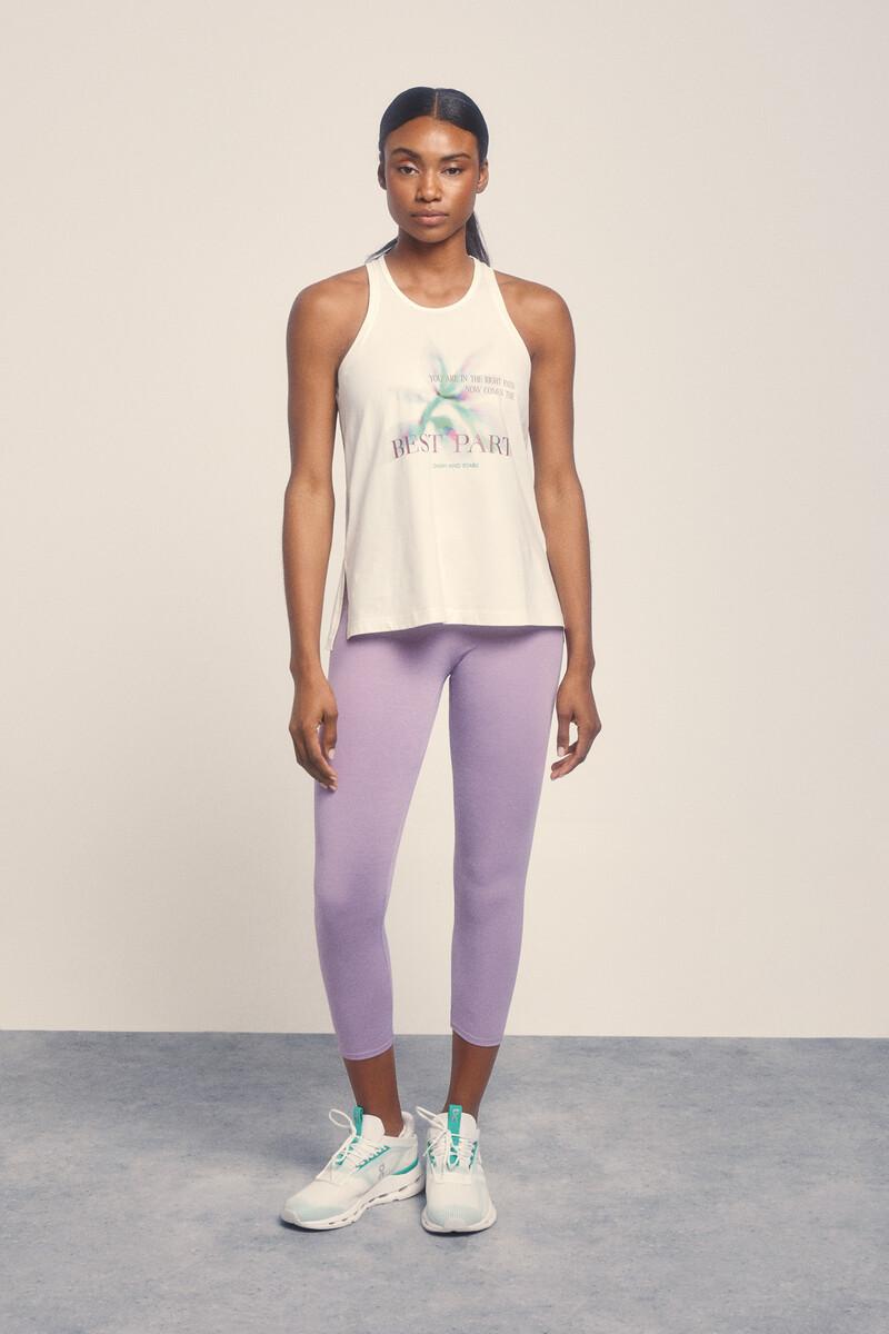 Women'secret Camiseta Sin Mangas Algodón Blanco