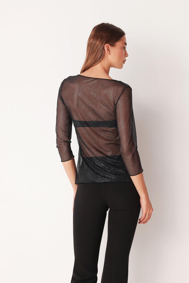 Women'secret Camiseta Transparente Con Brillos