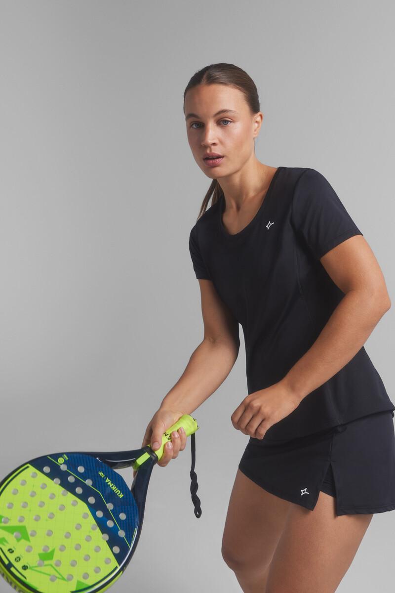 women'secret Camiseta transpirable negra