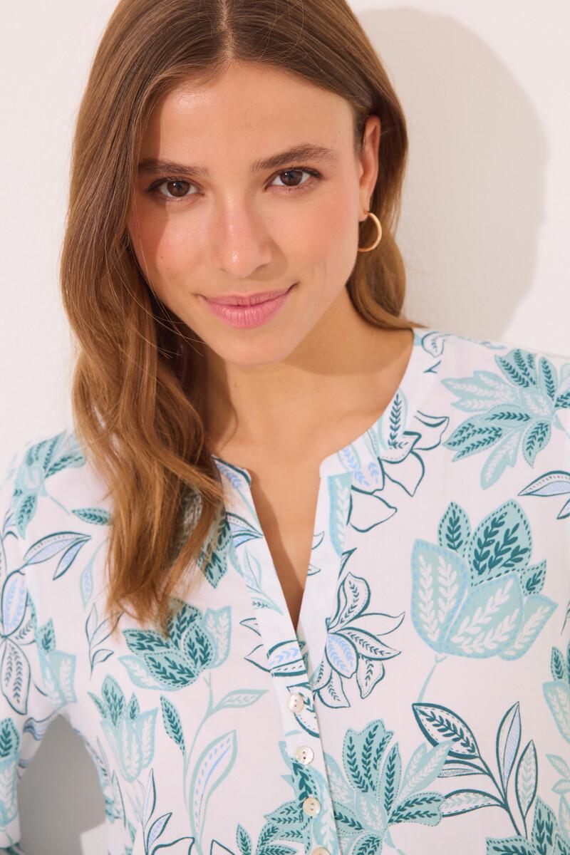 Women'secret Camisola Viscosa Flores Verdes