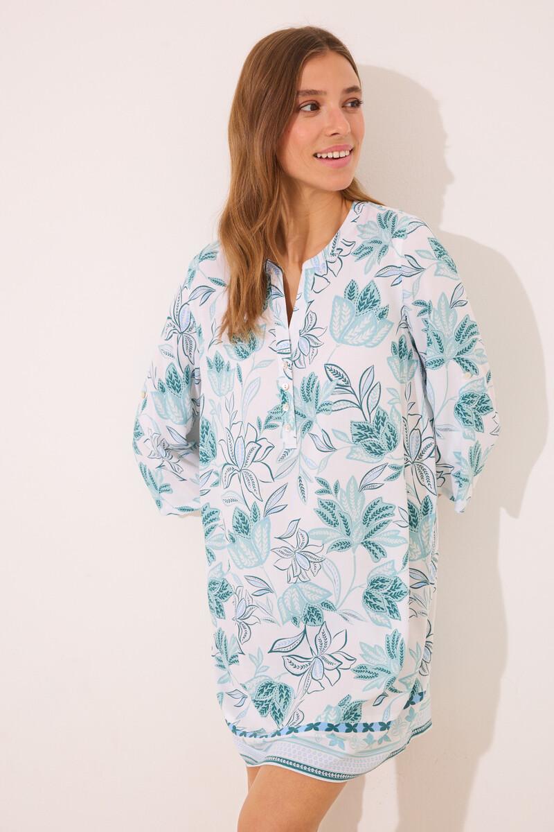 Women'secret Camisola Viscosa Flores Verdes