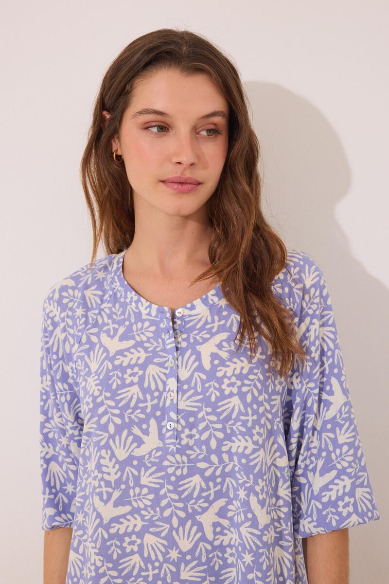 Women'secret Camisola Viscosa Lila Estampado