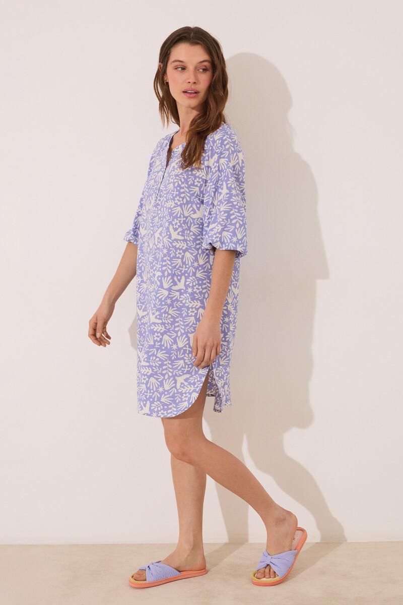 Women'secret Camisola Viscosa Lila Estampado