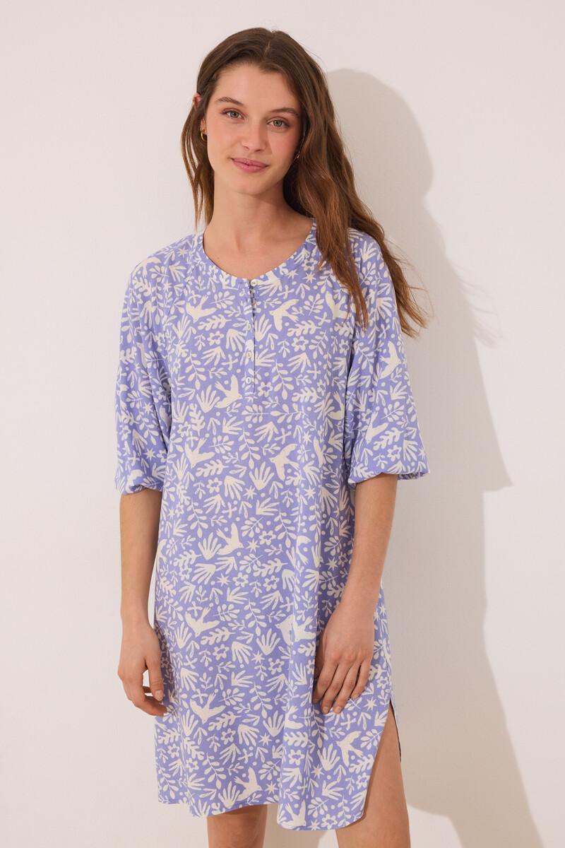 Women'secret Camisola Viscosa Lila Estampado