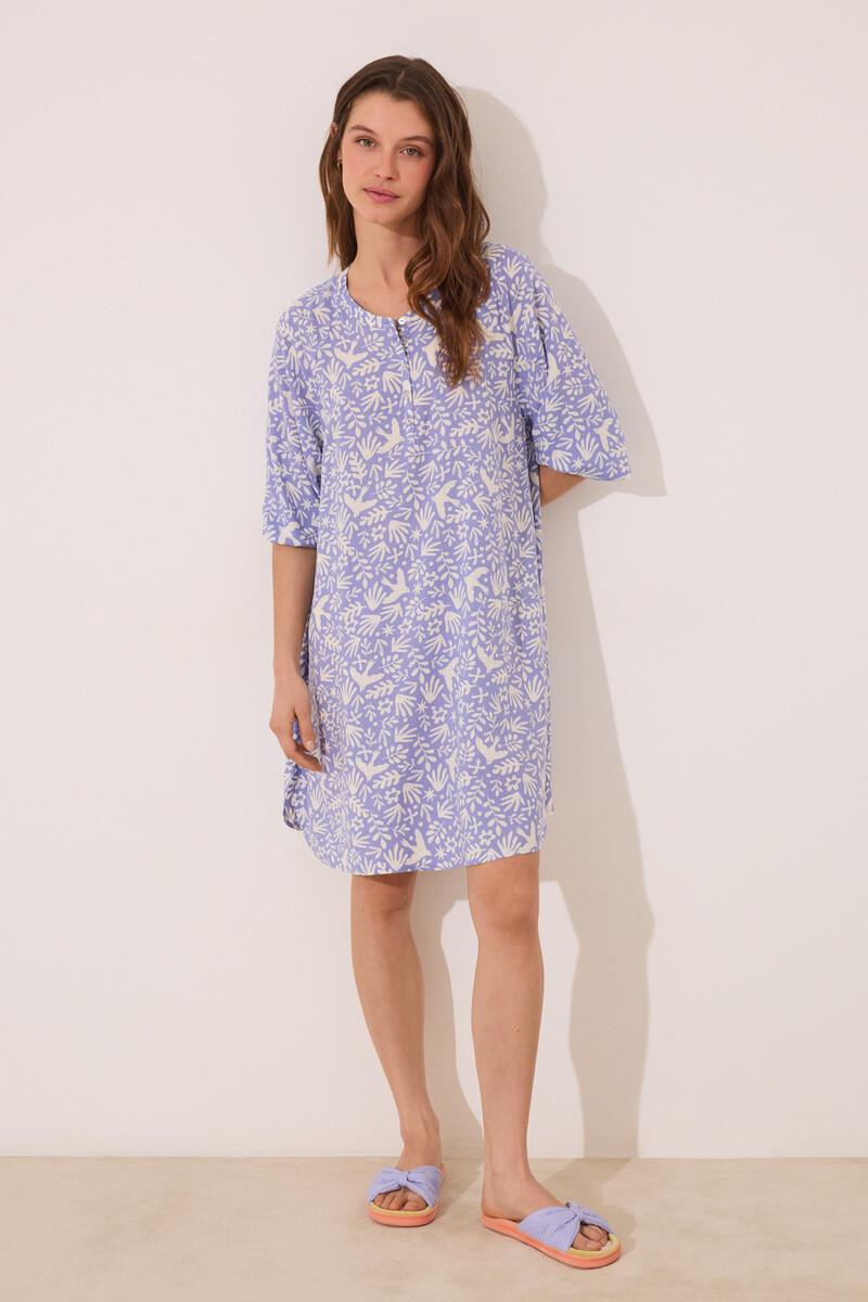 women'secret Camisola viscosa lila estampado