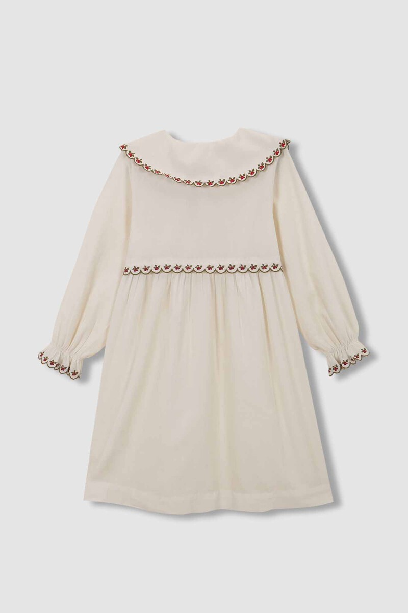 Women'secret Camisón Con Bordados Crudo