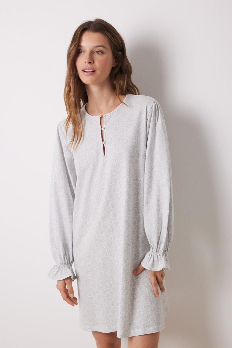 women'secret Camisón corto 100% algodón paisley