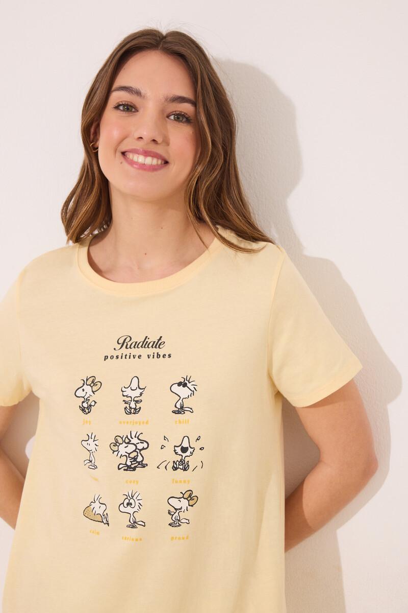 Women'secret Camisón Corto Algodón Snoopy