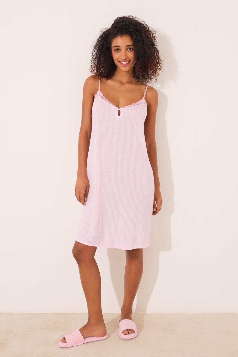 Women'secret Camisón Corto Viscosa Rosa