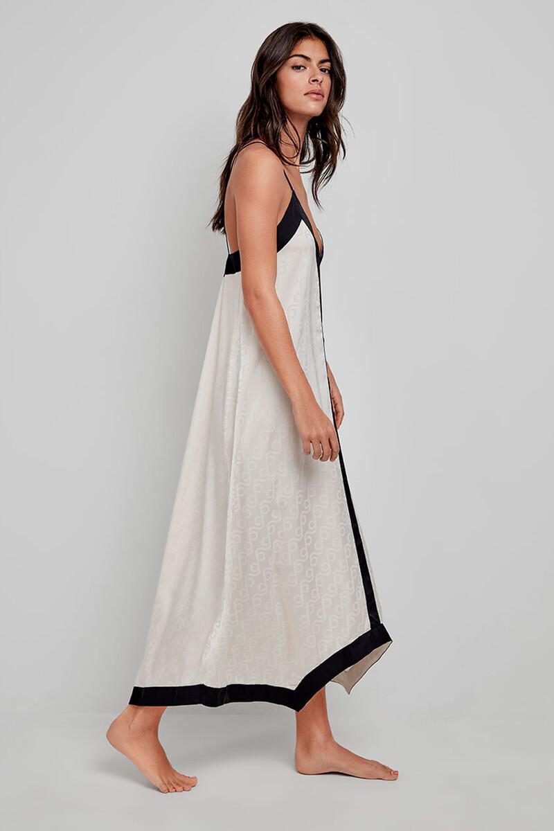 Women'secret Camisón Largo Estampado Beige