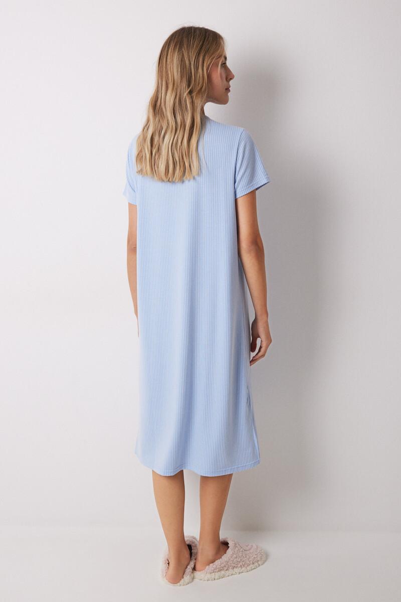 Women'secret Camisón Midi Canalé Rayas Snoopy