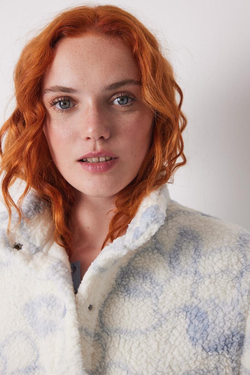 Women'secret Chaleco Corto Borreguito Flores