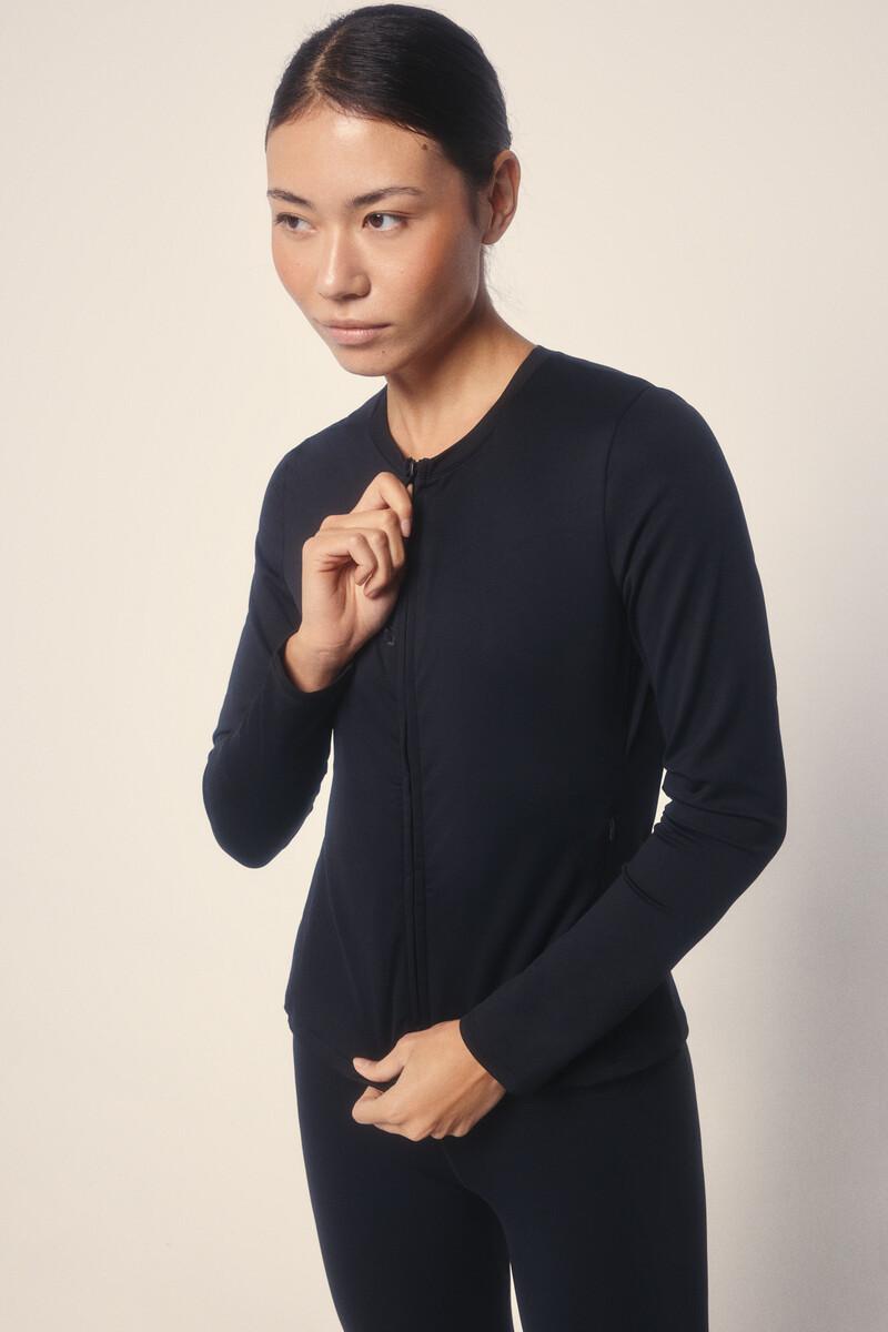 Women'secret Chaqueta Entallada Cremallera Negro