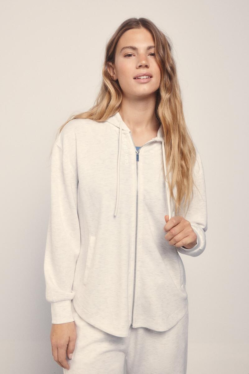 Women'secret Chaqueta Modal Tacto Suave Gris