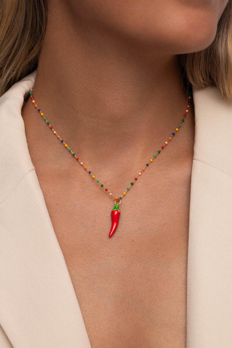 Women'secret Charm Chili Pepper Baño Oro